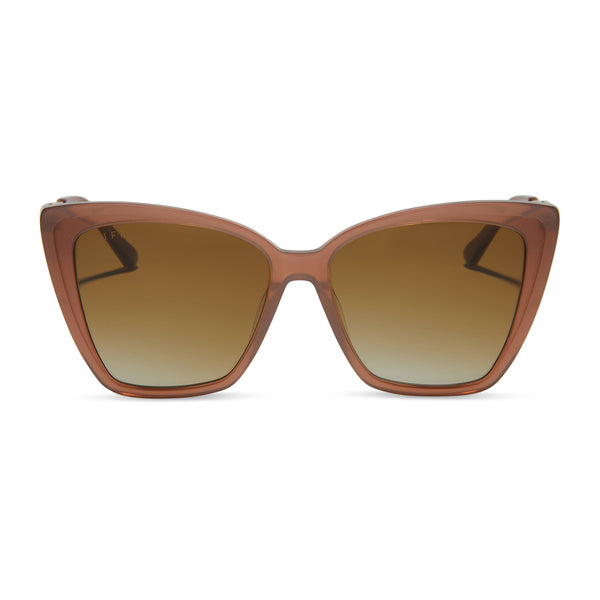 becky ii - macchiato + brown gradient + polarized sunglasses