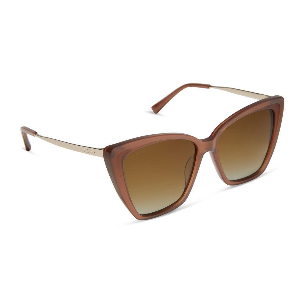 Becky II Cateye Sunglasses Macchiato & Brown Gradient DIFF Eyewear