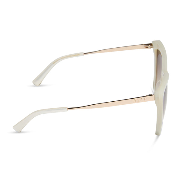 becky ii - opaline + brown gradient sunglasses 3
