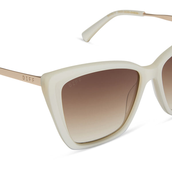 becky ii - opaline + brown gradient sunglasses 4