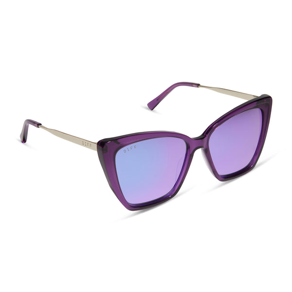 becky ii - posh purple crystal + purple mirror + polarized sunglasses 2