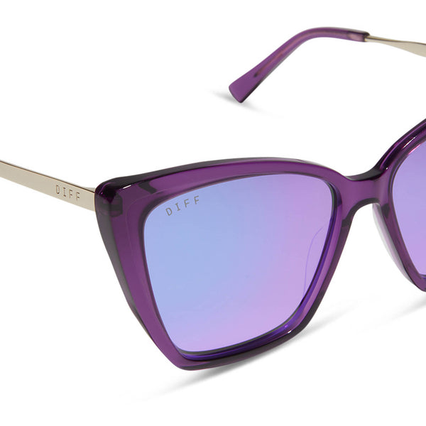 becky ii - posh purple crystal + purple mirror + polarized sunglasses 4