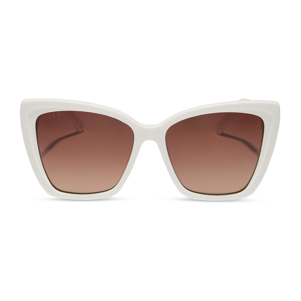 Becky II Womens Cat Eye Sunglasses | Cream Tortoise Pink  display picture 2