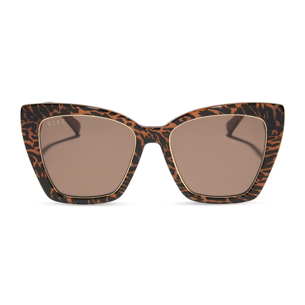 Becky IV XS Cat Eye Sunglasses | Torino Tortoise & Brown | DIFF