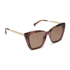 Becky IV XS Cat Eye Sunglasses | Torino Tortoise & Brown | DIFF