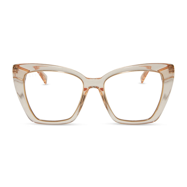 becky iv xs - vintage rose crystal + prescription glasses