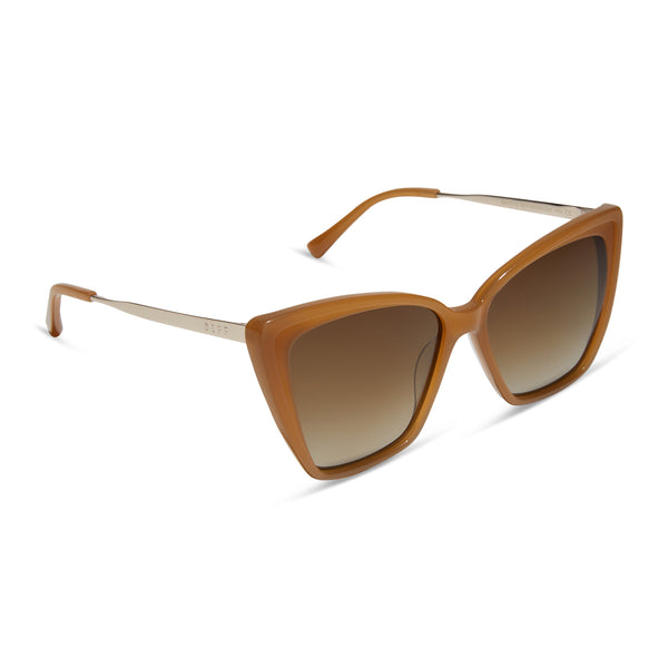 becky ii - salted caramel + brown gradient + polarized sunglasses 2