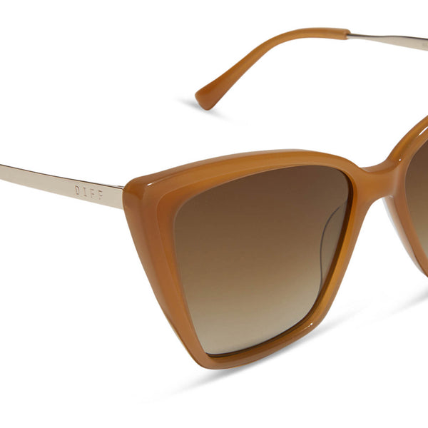 becky ii - salted caramel + brown gradient + polarized sunglasses 4