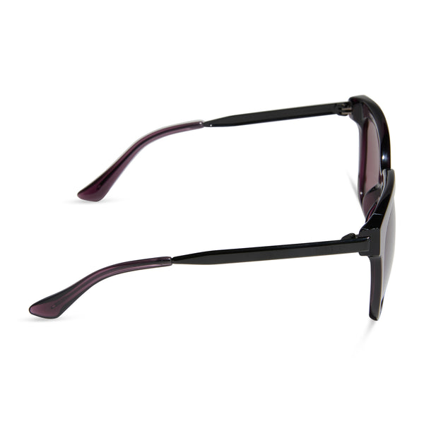 bella - aubergine + aubergine w silver flash + polarized sunglasses 3