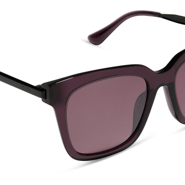 bella - aubergine + aubergine w silver flash + polarized sunglasses 4