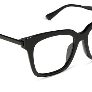 Diff Women Glasses Frame Eyewear SS-BB112 Black Eyeglasses Make a Difference Bella Square Glasses | Matte Black | DIFF Eyewear main image 2