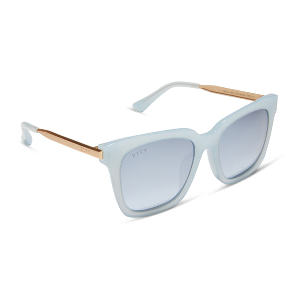 bella - blue dust + blue gradient flash sunglasses 2
