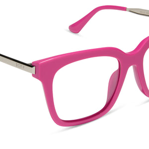 Bella Blue Light Glasses | Bright Pink | DIFF Eyewear