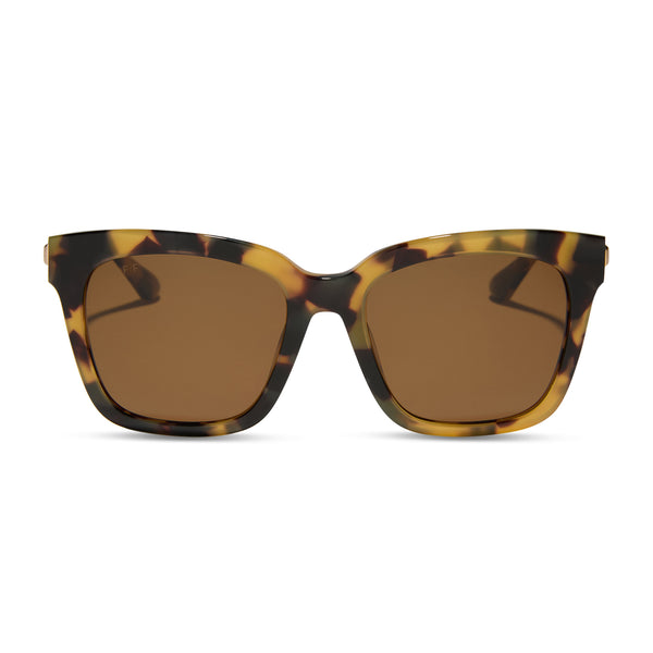 bella - brown kombu + brown + polarized sunglasses