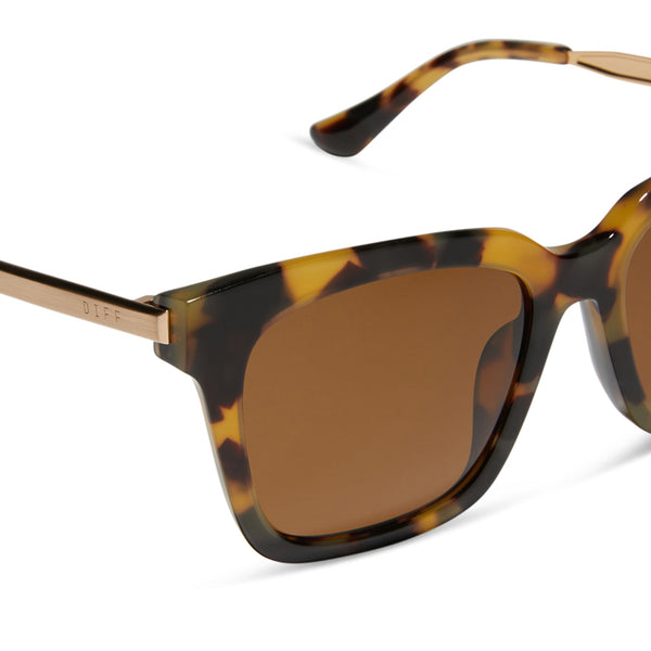 bella - brown kombu + brown + polarized sunglasses 4