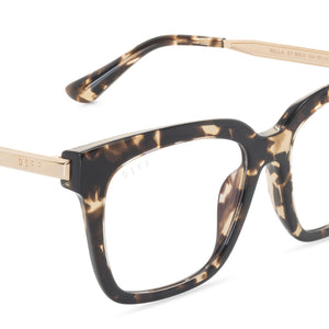 BELLA - ESPRESSO TORTOISE + CLEAR GLASSES
