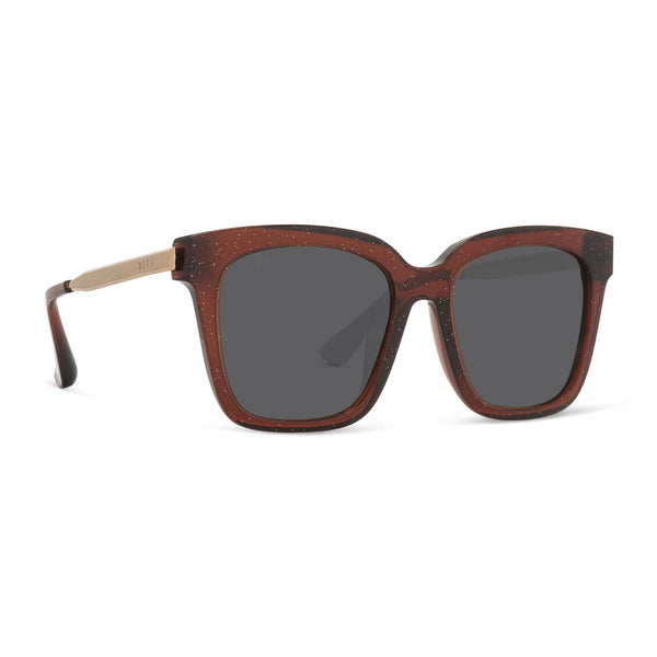 bella - festive chestnut + grey sunglasses 1