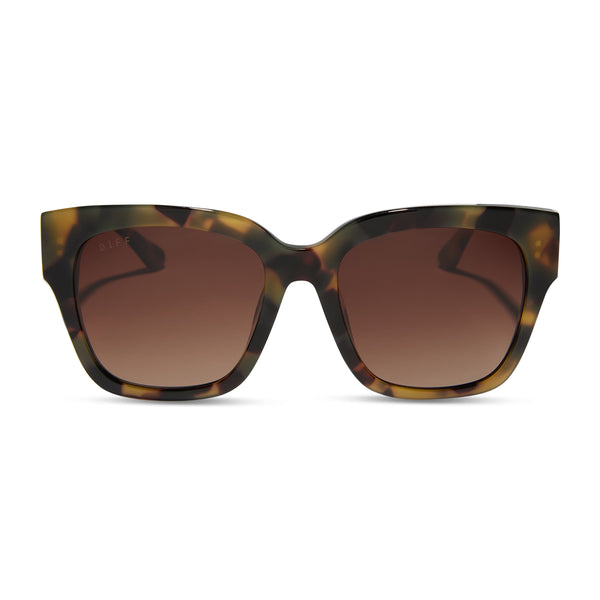 bella ii - brown kombu + brown gradient + polarized sunglasses