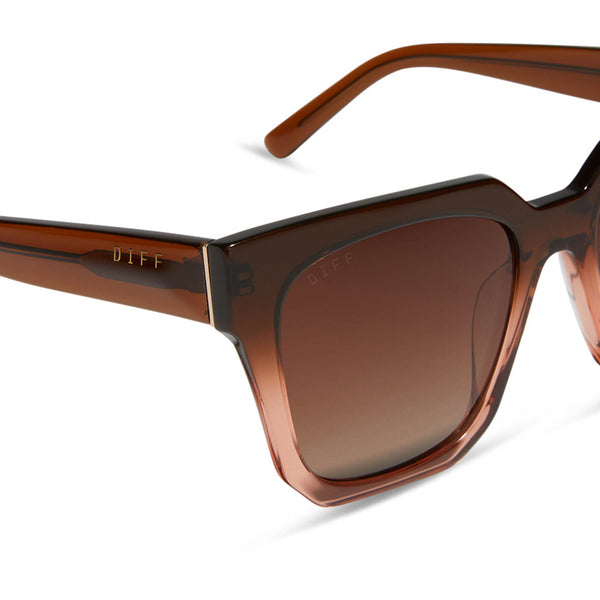 bella ii - taupe ombre crystal + brown gradient + polarized sunglasses 4