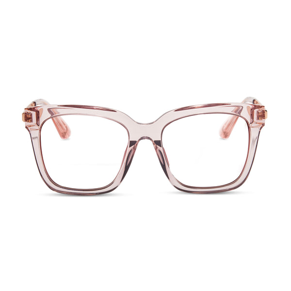 bella - light pink crystal + prescription glasses