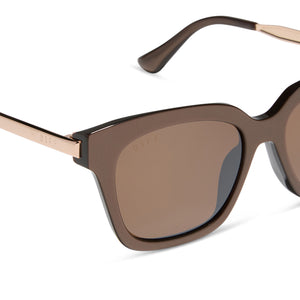 Bella Square Sunglasses | Moscow Mule & Brown Gold Flash 