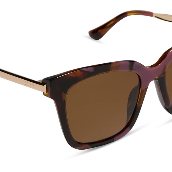 bella - torino tortoise + brown + polarized sunglasses 4