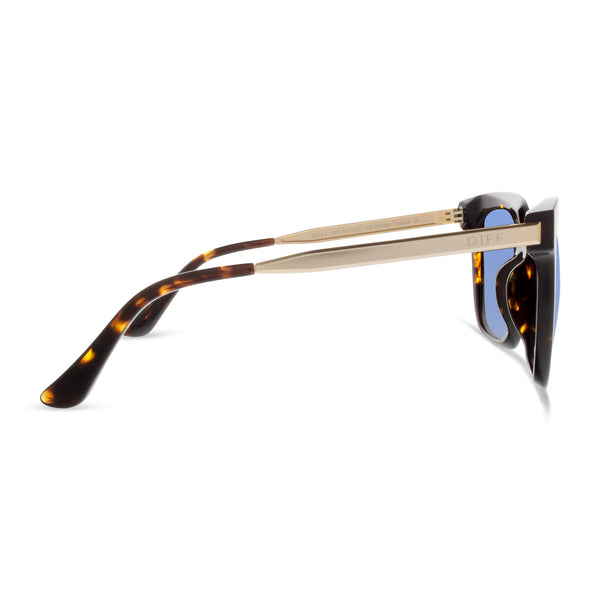 bella - tortoise + purple mirror sunglasses 2