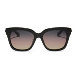 Bella Square Sunglasses l Grey Fade Frames & Smoke Gradient Lenses ...