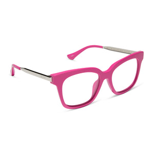 Bella XS Square Glasses | Bright Pink | DIFF Eyewear