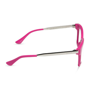 Bella XS Square Glasses | Bright Pink | DIFF Eyewear