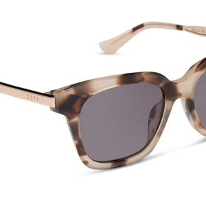 Bella XS Square Sunglasses | Cream Tortoise & Grey | DIFF Eyewear