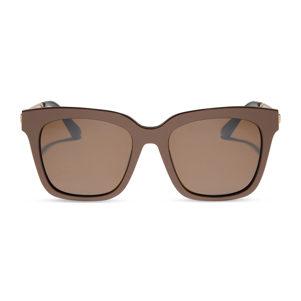 BELLA XS - MOSCOW MULE + BROWN W/ GOLD FLASH SUNGLASSES