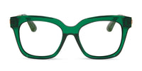 swatch for BELLA XS - PALM GREEN CRYSTAL + PRESCRIPTION GLASSES--sold out