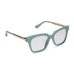 BELLA XS - STEEL TEAL + CLEAR GLASSES