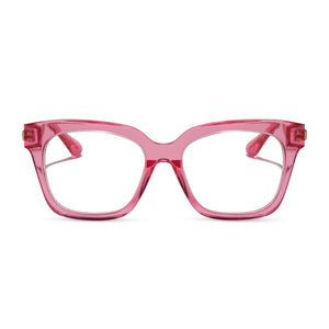 BELLA XS - CANDY PINK CRYSTAL + CLEAR GLASSES