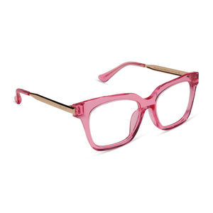 BELLA XS - CANDY PINK CRYSTAL + CLEAR GLASSES