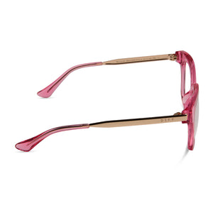 BELLA XS - CANDY PINK CRYSTAL + CLEAR GLASSES
