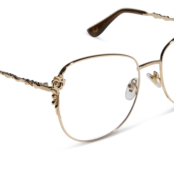 disney princess - belle + gold + prescription glasses 4