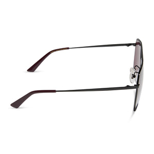 BERKELY - BLACK + DARK CHERRY SUNGLASSES