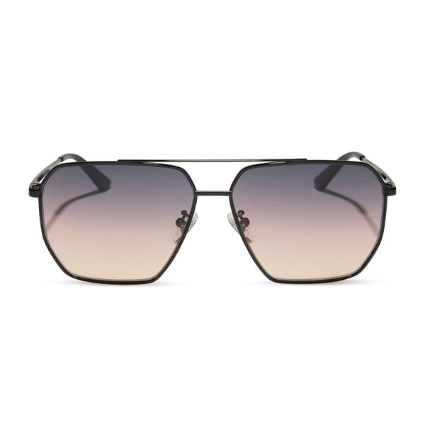 Berkely Navigator Sunglasses | Brushed Gold & G15 | DIFF Eyewear display picture 2