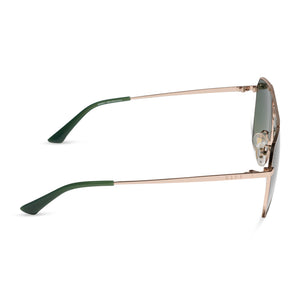 1357bdgk Berkely Navigator Sunglasses | Gold & Green Gradient | DIFF Eyewear