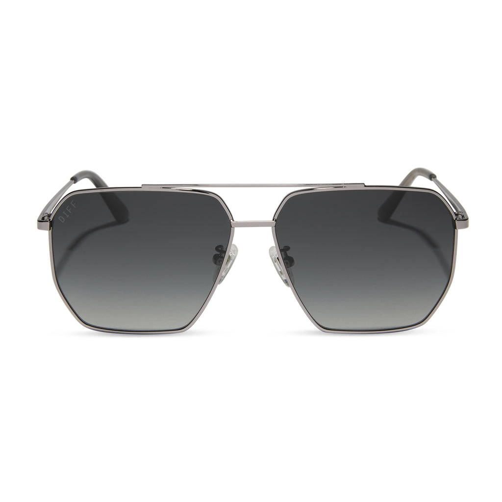 BERKELY - GUNMETAL + GREY GRADIENT + POLARIZED SUNGLASSES