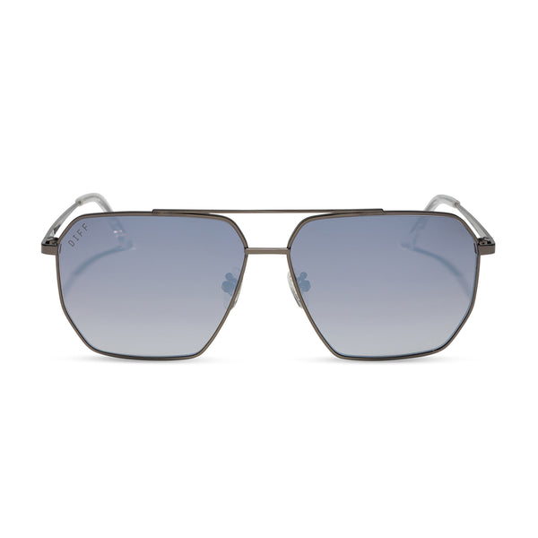 Berkely Navigator Sunglasses | Gunmetal & Slate Flash | DIFF Eyewear