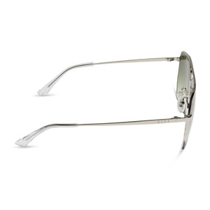 Berkely Navigator Sunglasses | Silver & Cool Matcha | DIFF Eyewear