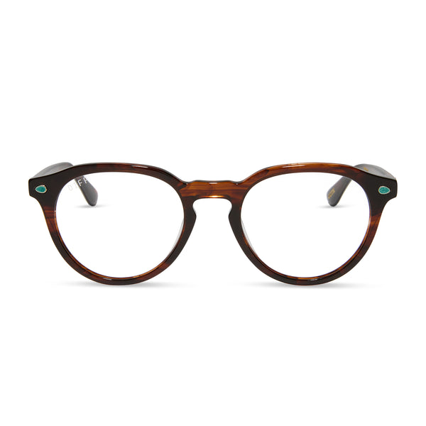 beth - warm sequoia tortoise + prescription glasses