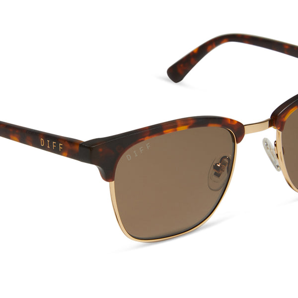 biarritz - rich tortoise + brown + polarized sunglasses 4