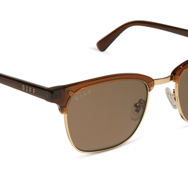 biarritz - whiskey + brown + polarized sunglasses 4