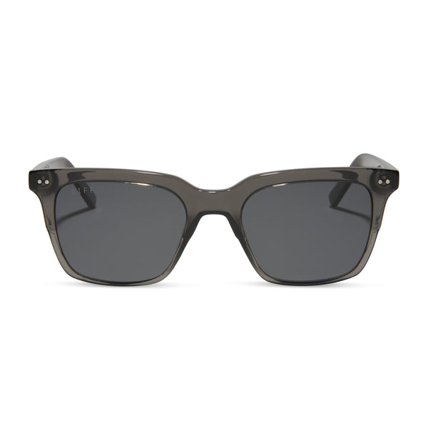 billie - black smoke crystal + grey + polarized sunglasses