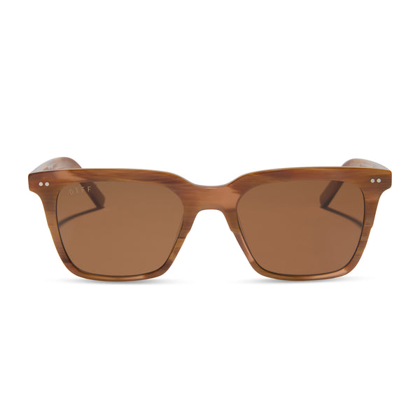 DIFF Billie Square Polarized Sunglasses Longhorn Unisex UV400 NIB $115 MSRP DIFF Billie Designer Square Sunglasses for Men and Women  main image 2