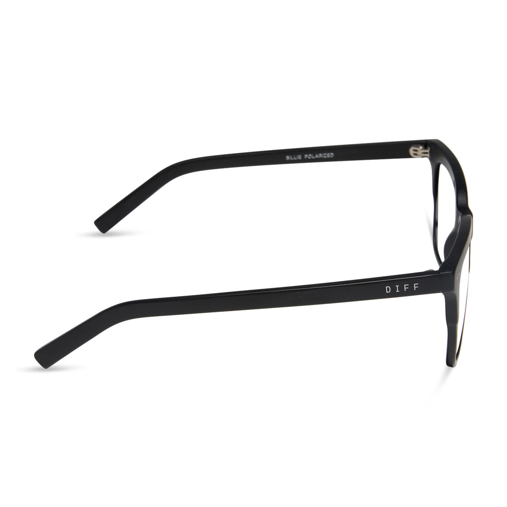 Billie Square Glasses | Matte Black | DIFF Eyewear